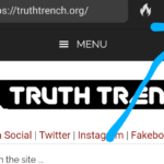 How to add Truth Trench to your home screen on your android cell phone - Truth Trench Menu