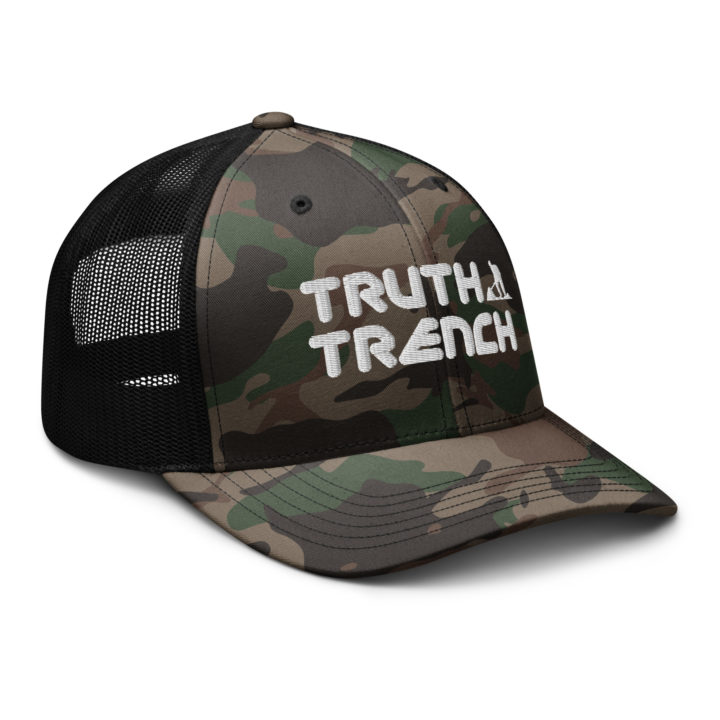 TruthTrench camouflage trucker cap - TruthTrench