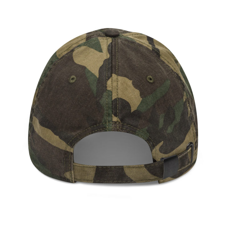 Truth Trench distressed camouflage cap - back - TruthTrench