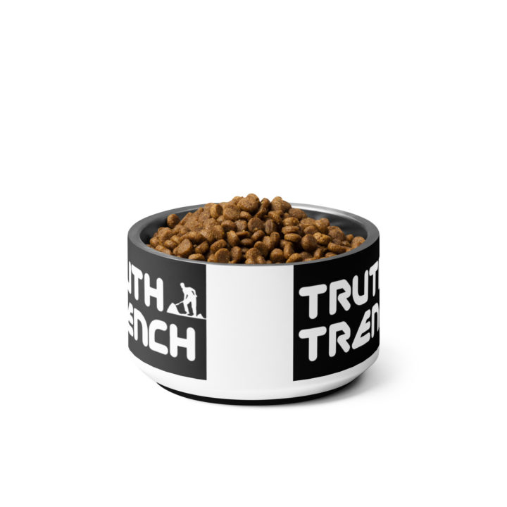 Truth Trench Dog Bowl full of food - TruthTrench