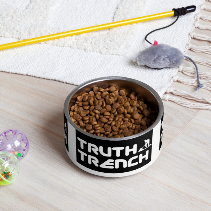 Truth Trench Dog Bowl full of food - TruthTrench