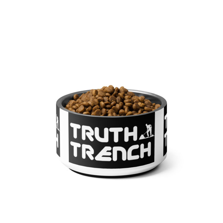 Truth Trench Dog Bowl full of food - TruthTrench