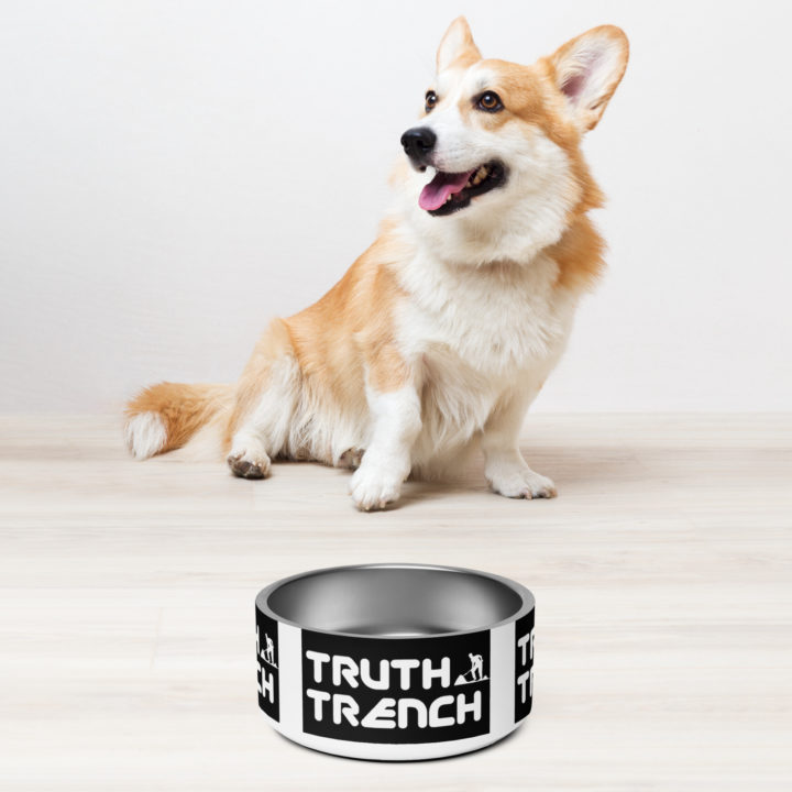 Truth Trench dog bowl with corgi - TruthTrench