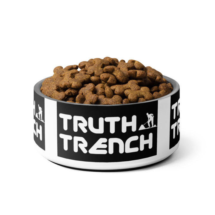 Truth Trench Dog Bowl full of food - TruthTrench