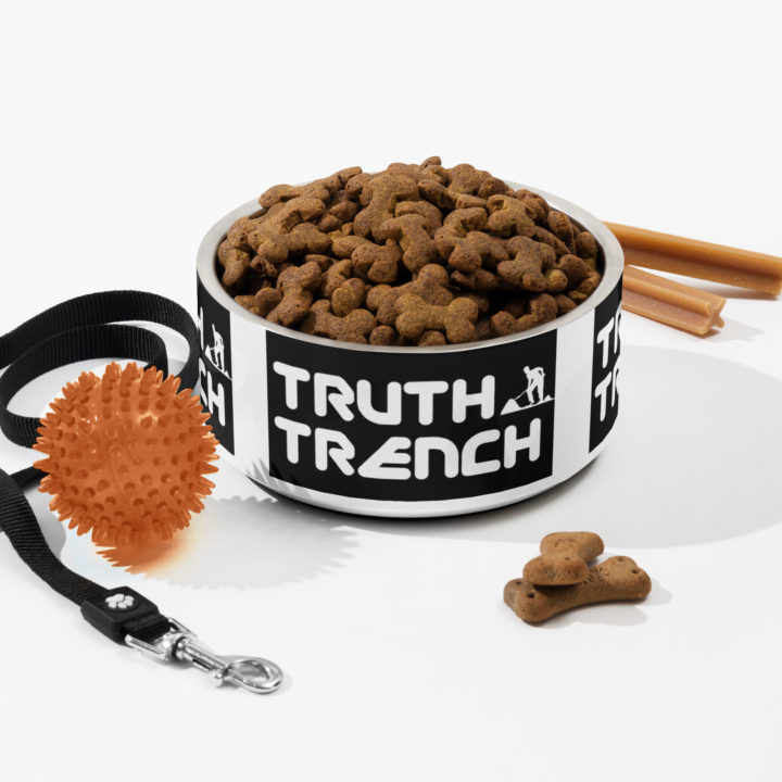 Truth Trench Dog Bowl full of food - TruthTrench