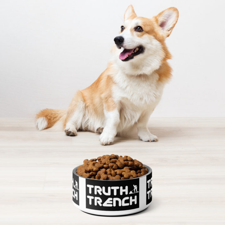 Truth Trench dog bowl with corgi - TruthTrench