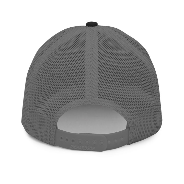 TruthTrench classic black and charcoal snapback trucker cap - TruthTrench