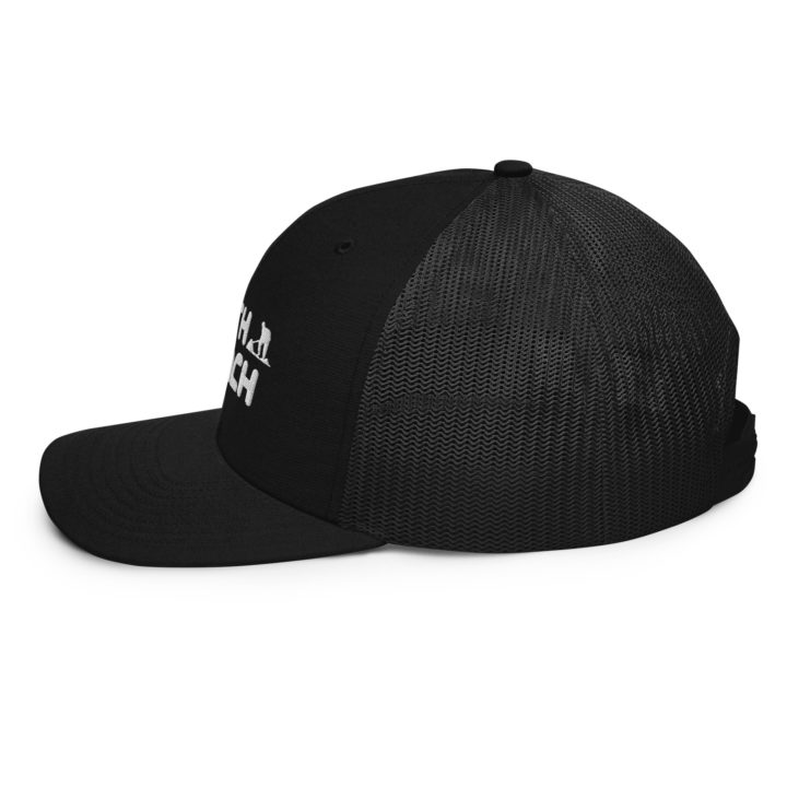 TruthTrench classic black snapback trucker hat - TruthTrench