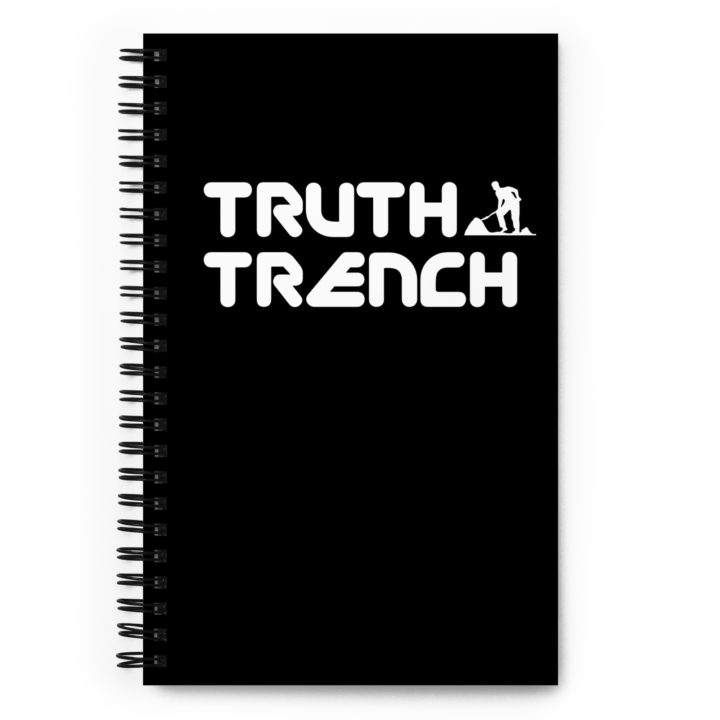 TruthTrench black spiral notebook - TruthTrench