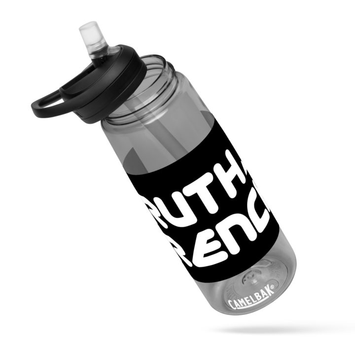 TruthTrench charcoal sports water bottle - TruthTrench