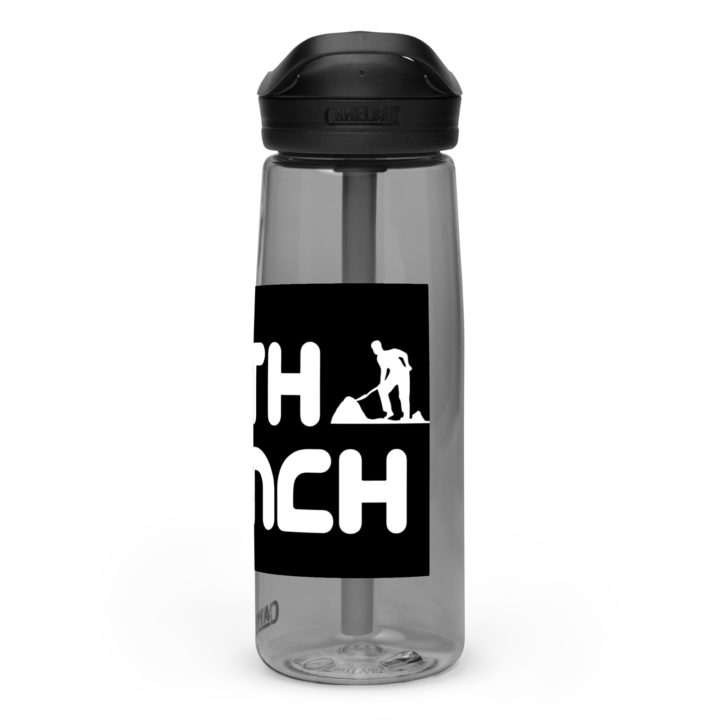 TruthTrench charcoal sports water bottle - TruthTrench