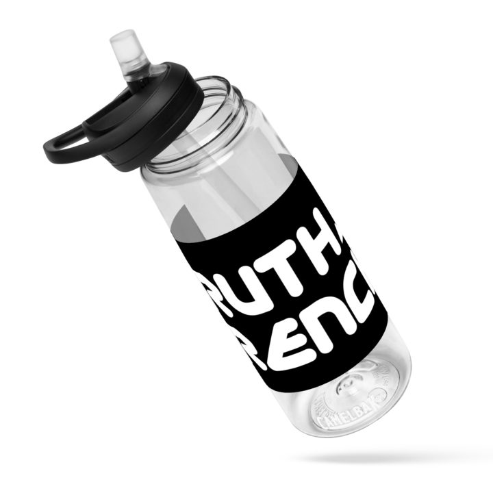 TruthTrench clear sports water bottle - TruthTrench