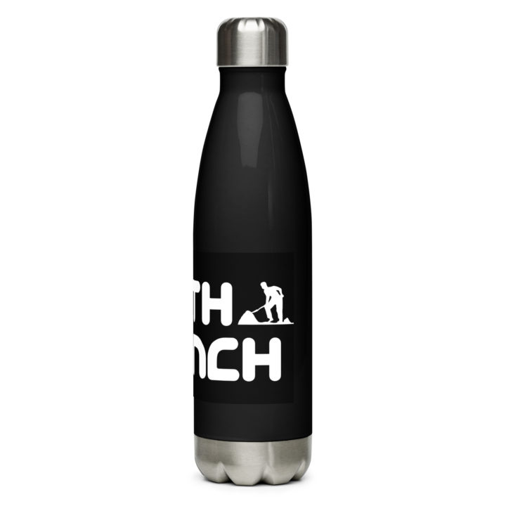 TruthTrench black stainless steel water bottle - TruthTrench