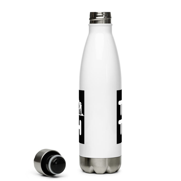 TruthTrench white stainless steel water bottle - TruthTrench