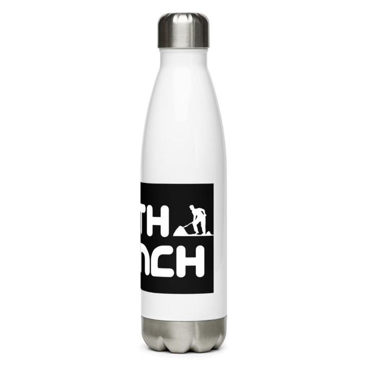 TruthTrench white stainless steel water bottle - TruthTrench