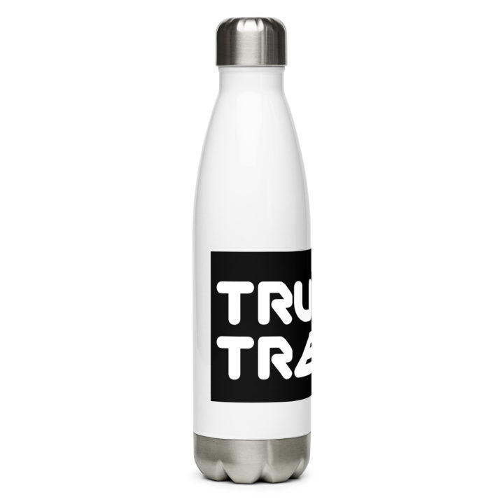 TruthTrench white stainless steel water bottle - TruthTrench