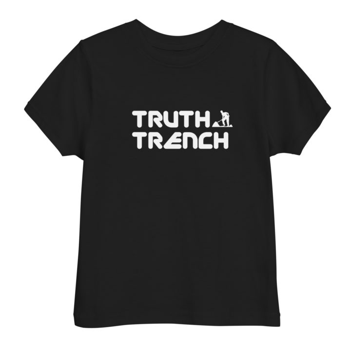 TruthTrench toddler shirt black. TruthTrench logo on front - TruthTrench