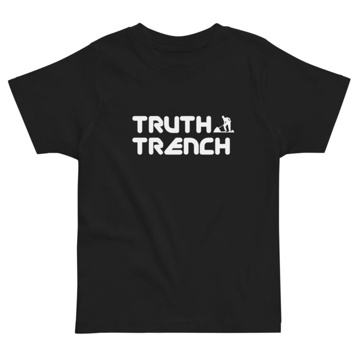 TruthTrench toddler shirt black. TruthTrench logo on front - TruthTrench