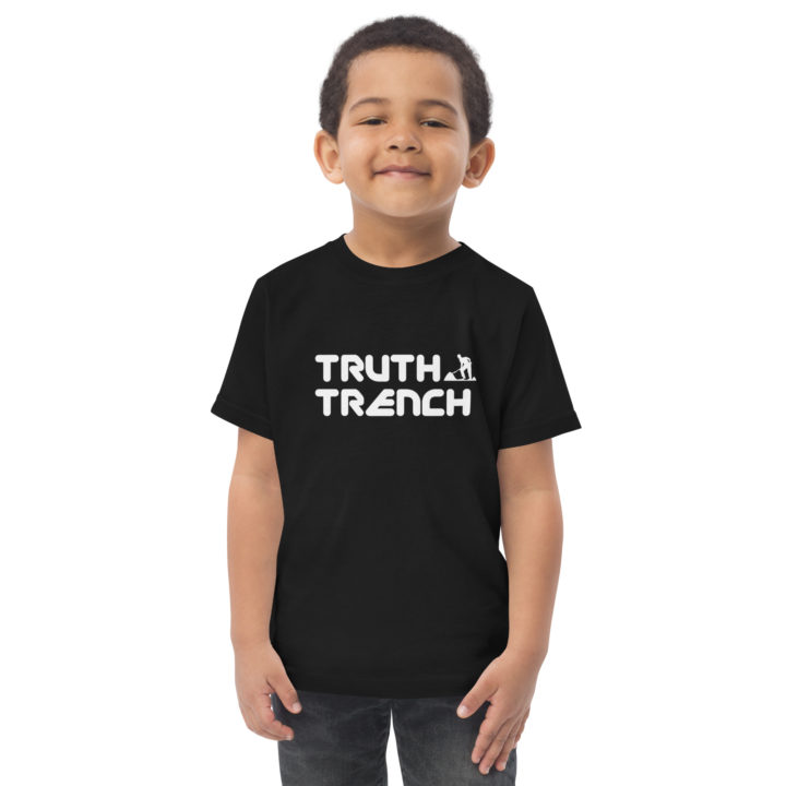 TruthTrench toddler shirt black. TruthTrench logo on front - TruthTrench