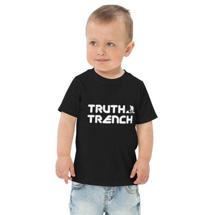 TruthTrench toddler shirt black. TruthTrench logo on front - TruthTrench