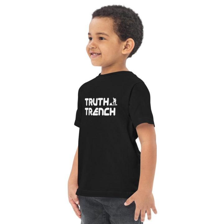 TruthTrench toddler shirt black. TruthTrench logo on front - TruthTrench