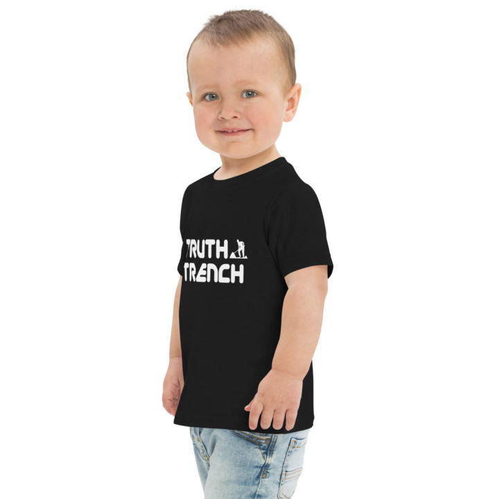 TruthTrench toddler shirt black. TruthTrench logo on front - TruthTrench