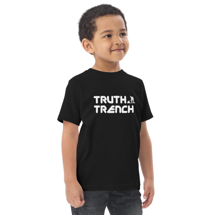 TruthTrench toddler shirt black. TruthTrench logo on front - TruthTrench