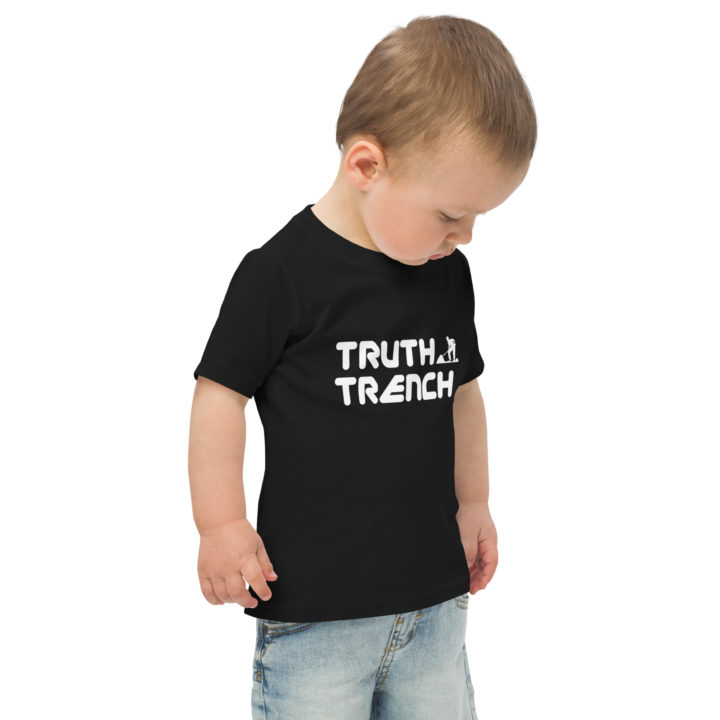 TruthTrench toddler shirt black. TruthTrench logo on front - TruthTrench