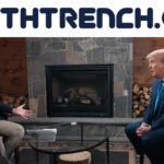President Donald Trump being interview by Tucker Carlson on Tucker's independent talk show - Truth Trench