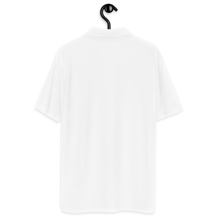 Men’s Adidas Performance white polo shirt. TruthTrench logo on front - TruthTrench