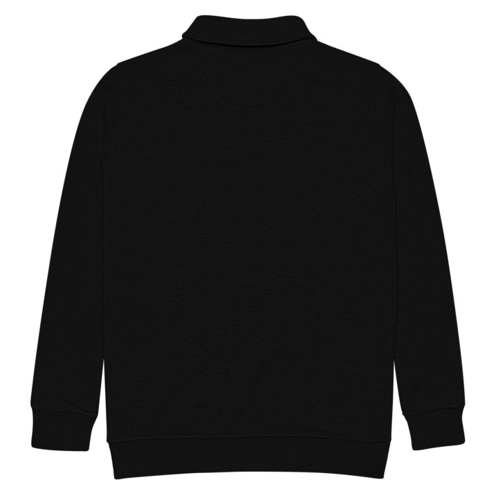 TruthTrench unisex black fleece pullover. TruthTrench logo on front - TruthTrench