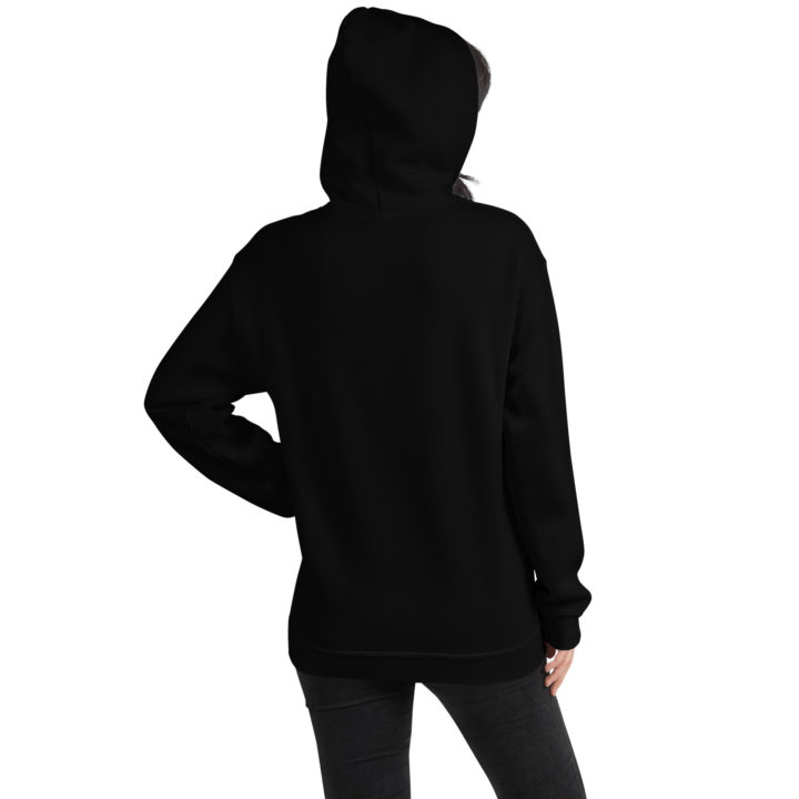 TruthTrench unisex black pullover hoodie. TruthTrench logo on front - TruthTrench