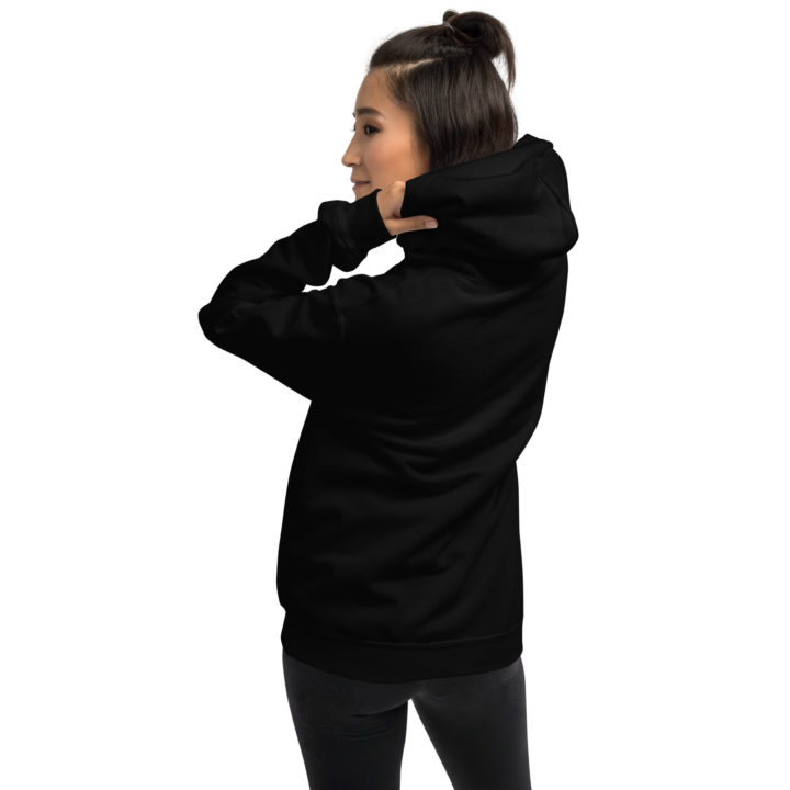 TruthTrench unisex black pullover hoodie. TruthTrench logo on front - TruthTrench