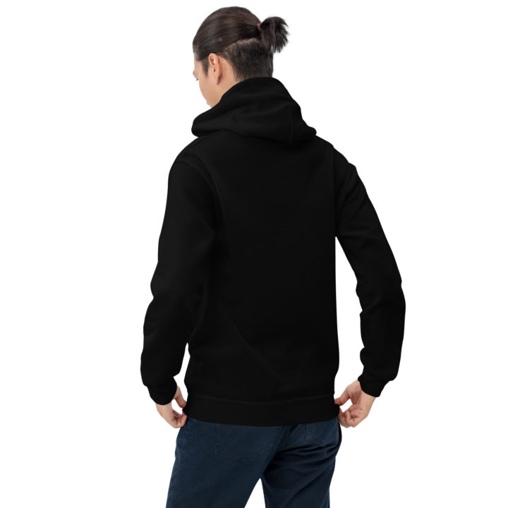 TruthTrench unisex black pullover hoodie. TruthTrench logo on front - TruthTrench