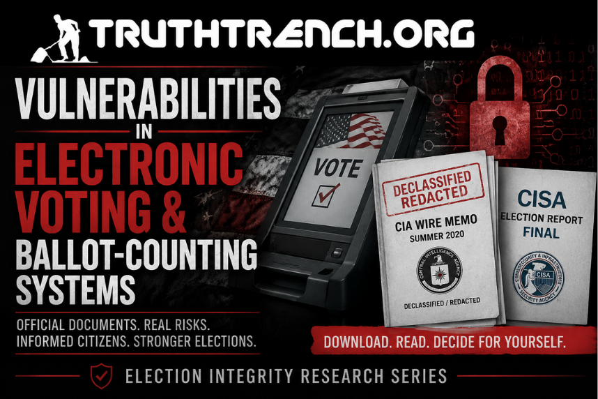 Search Assist Vulnerabilities in electronic voting and ballot-counting systems exist, but they are often exaggerated in public discourse. While security researchers identify real weaknesses, these vulnerabilities have not been proven to have been exploited to alter election outcomes - Truth Trench Think Tank