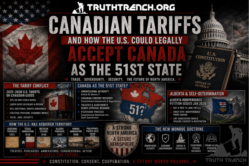 Could Canada Become the 51st State? Tariffs, Alberta Separatism, and the Law of American Expansion