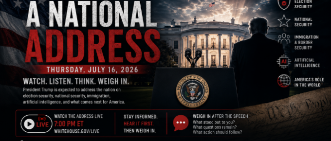 Trump address 7.16.2026