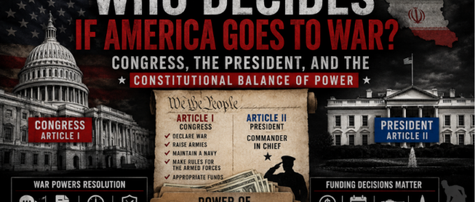 who decides if America goes to war - congress, the president and the constitutional balance; Truth Trench Think Tank