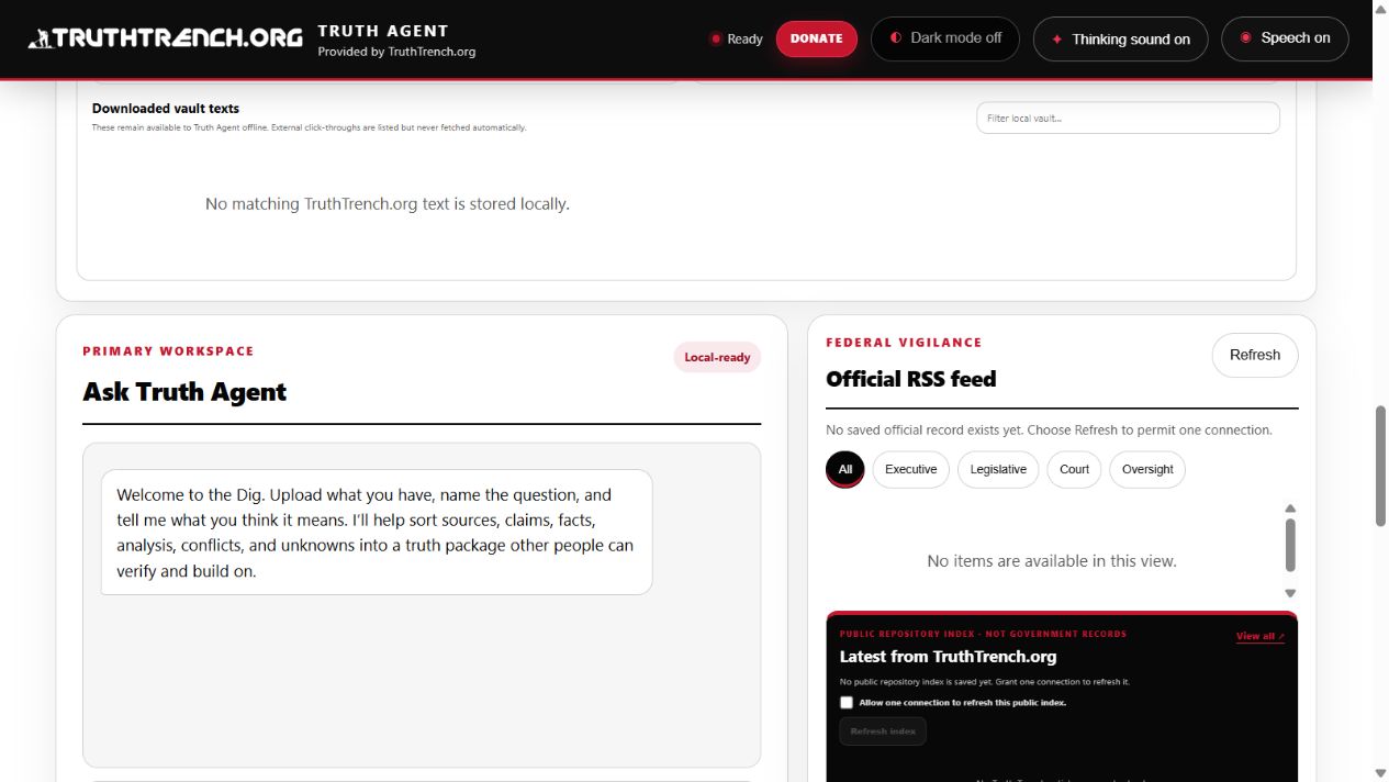 Truth Agent — Independent Research & Government Accountability Toolkit (beta test) - Image 3