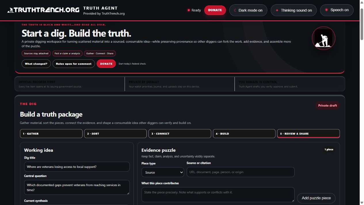 Truth Agent — Independent Research & Government Accountability Toolkit (beta test) - Image 5