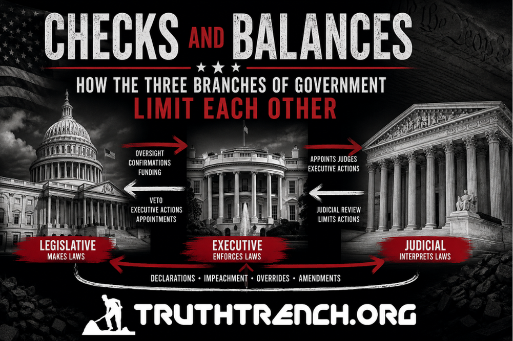 Checks and Balances: How the Three Branches of Government Limit Each Other - Truth Trench Think Tank