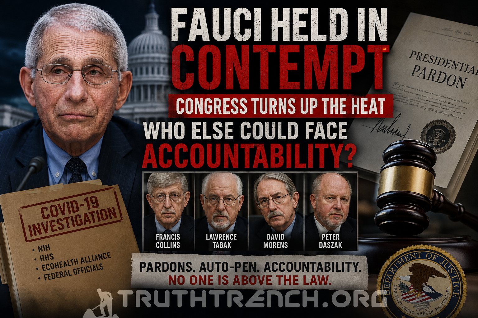 Fauci-Held-in-Contempt-Who-Else-Could-Face-Congressional-Scrutiny-Over-the-COVID-19-Response - Truth Trench Think Tank