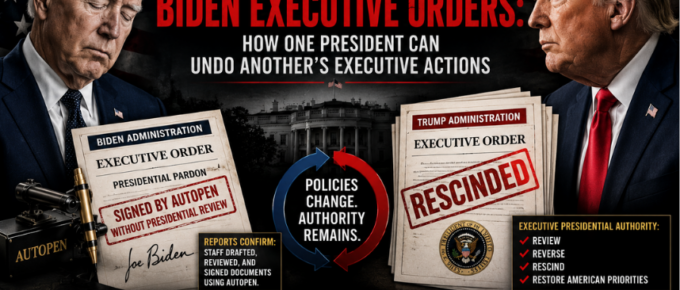 Trump Reverses Biden Executive Orders: How One President Can Undo Another's Executive Actions