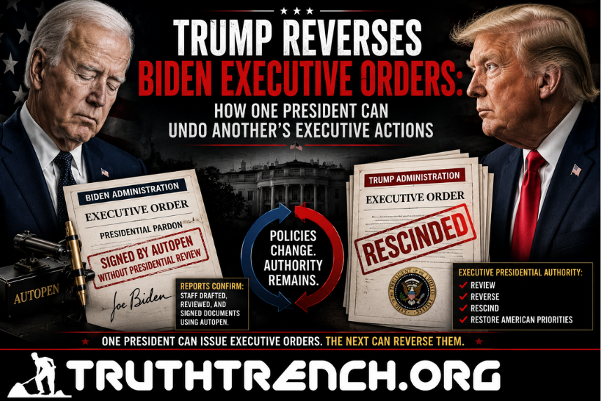 Trump Reverses Biden Executive Orders: How One President Can Undo Another's Executive Actions