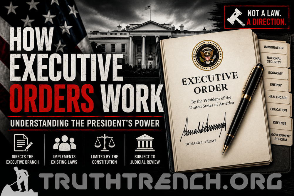 how executive orders of the president of the united states of america work - Truth Trench Think Tank