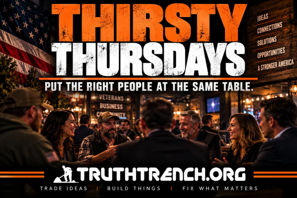 thirsty thursdays put the right people at the same table featured image. TruthTrench.org